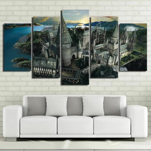 Home Wall Decor Canva Picture Art HD Print Painting On Canvas for Living Room Fantasy School Castle Fiction No Framed