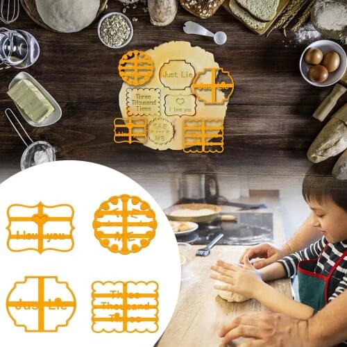Cookie Molds With Good Wishes Cookie Form with Fun and Irreverent Phrases Cookie Moulds For Baking Biscuit Cutters