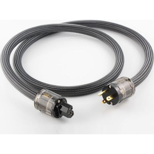 HI-End US Audio Power Cord Cable OFC Copper Mains AC Extension Power Cable For tube amplifier 10AWG Audiophile power cable