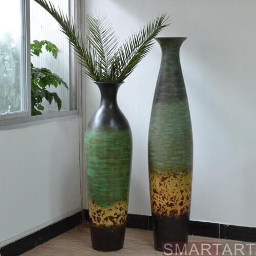 If the SMARTART glass steel mall model room villa Club Project flower vase floor decoration