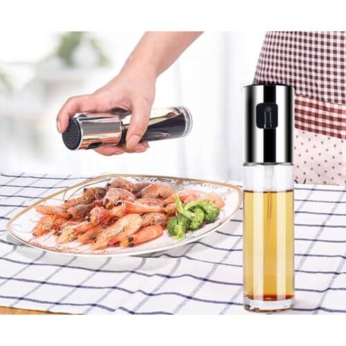 Kitchen Baking Cook Olive Oil Spray Empty Bottle Vinegar Bottle Oil Dispenser Cooking Tool Salad BBQ Cooking Glass Oil Sprayer