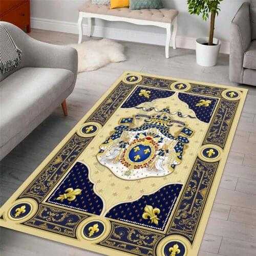Louis Coat Of Arms Rug carpet Square Anti-Skid Area Floor Mat 3D Rug Non-slip Mat Dining Room Living Room Soft Bedroom Carpet