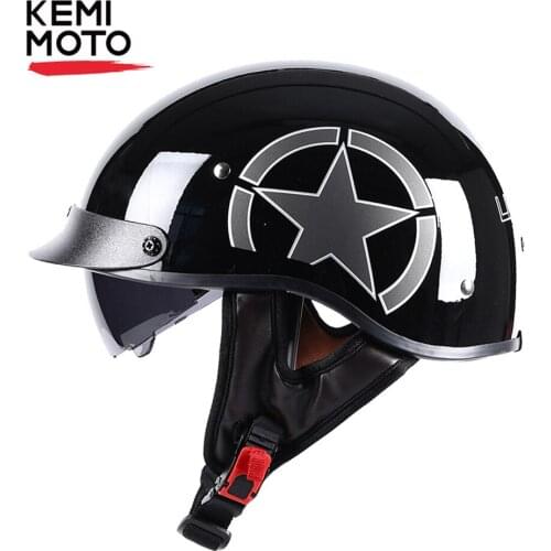 Retro Motorcycle Helmet Open Face Unisex Vintage Casco Moto Helmet Scooter Biker Motorbike Racing Helmet With DOT Certification
