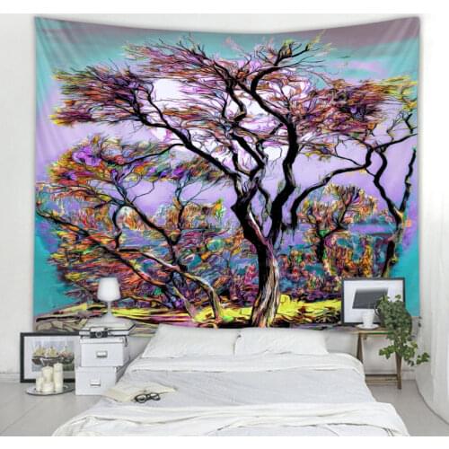 Nordic Big Tree Tapestry Bohemian Mandala Decoration Tapestry Bedroom Sofa Wall Decoration Tapestry
