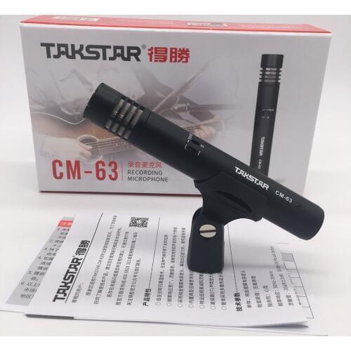 Original TAKSTAR CM-63 small diaphragm mic professional recording microphone for broadcasting/recording/on-stage performance