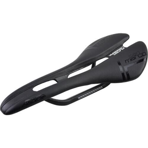 Full carbon hollow carbon fiber cushion road mountain bike ultra-light fiber leather seat cushion riding saddle