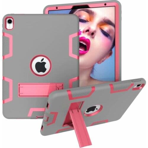 Contrast Color ShockProof Tablet Skin with Kickstand Function Dual Layers PC+TPU Shell for IPad Pro 11 Case 2018 Stand Cover+pen