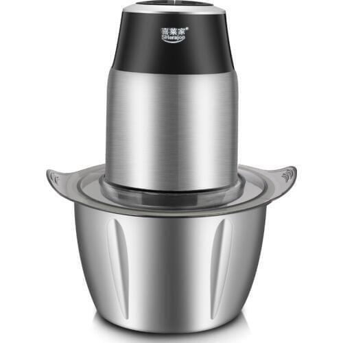 SJ033-1.2L All Stainless Steel Meat Grinder Household Electric Small Mixer Chili Blender Machine Electric Vegetable Cutter