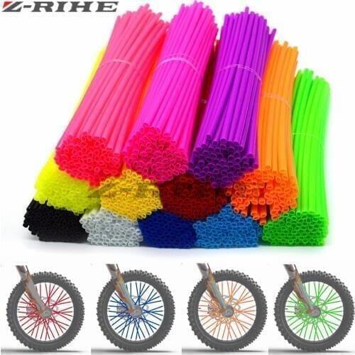 Color mixing Motocross Dirt Bike Enduro Wheel RIM SPOKE Shrouds SKINS COVERS for 950 400 525 500 530 EXC 85 SX 19/16 Yamaha