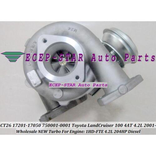 Free Ship Turbo GT2359V 750001-5002S 750001 17201-17050 750001-0001 For TOYOTA Land Cruiser 100 5AT Bus Tourism 1HD 1HD-FTE 4.2L