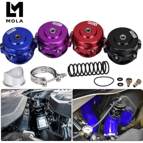Turbo Blow Off Valve 50mm BOV 6/18/24PSI Spring V-Band Flange Universal Aluminum Turbocharge Pipe