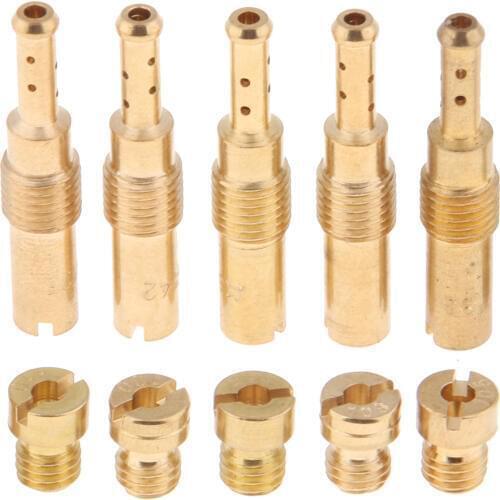 10Pcs Slow/ Jet Kit For PWK Type CVK Type PE & Carburetor Main Jet Kit