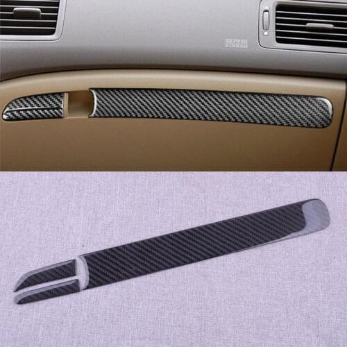 3Pcs/Set Carbon Fiber Storage Box Trim Copilot Panel Cover Passenger Side Fit for Honda Civic 8th 2006-2008 2009 2010 2011 LHD
