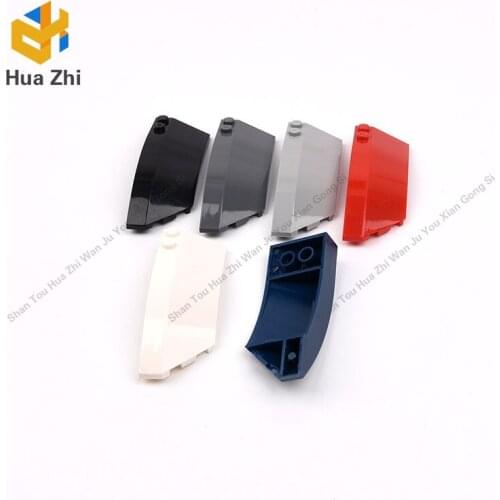 Building Blocks Parts 41750 6PCS Wedge Curved 8 x 3 x 2 Open Left [Plain] LEGOING MOCS Education