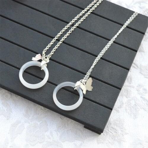 1pcs Tian Guan Ci Fu Hua Cheng Butterfly Chain Ring Pendant Necklace Jewellery Cosplay Accessories Decor Women Men Gift