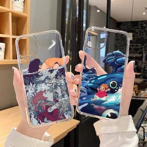 Hayao Miyazaki ponyo Phone Case For Samsung Galaxy Note 4 8 9 10 20 S8 S9 S10 S10E S20 Plus UITRA Ultra transparent fashion