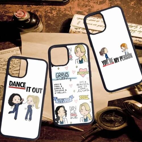 Greys Anatomy Nurse Doctor Phone Case PC for iPhone 11 12 pro XS MAX 8 7 6 6S Plus X 5S SE 2020 XR