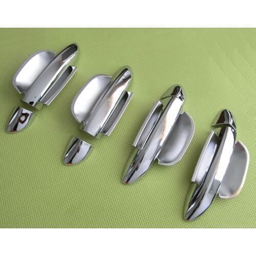 For VW PASSAT B6 3C CC 2006 2007 2008 2009 2010 New Chrome Car Door Handle Cover + Cup Bowl Cover Trim Free Drop Shipping