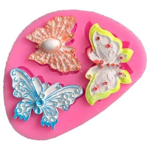 Butterfly Fondant Cake Mold Silicone Mold Soap Mould Bakeware Baking Cooking Tools Sugar Cookie Jelly Pudding Decor