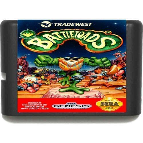 Battletoads Game Cartridge Newest 16 bit Game Card For Sega Mega Drive / Genesis System
