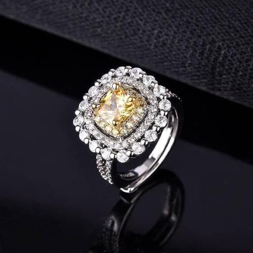 New 925 Sterling Silver Ring Micro-Inlaid Luxury Colorful Orb Edge Ring Woman Charm Jewelry Engagement Gift