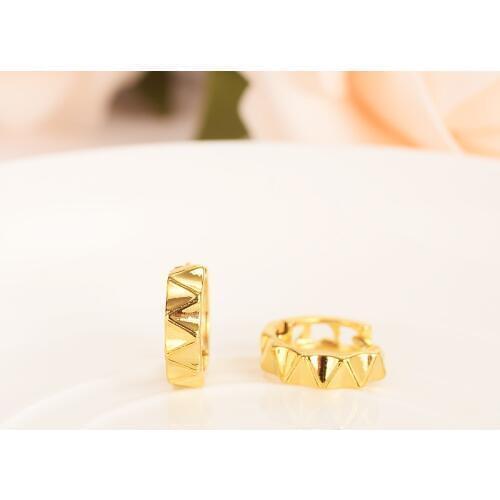 Fashion Jewelry Womens Girls gold color Hoop Huggie Earings Vintage Openwork geometryEarrings For Mens Boys women jewelry gift
