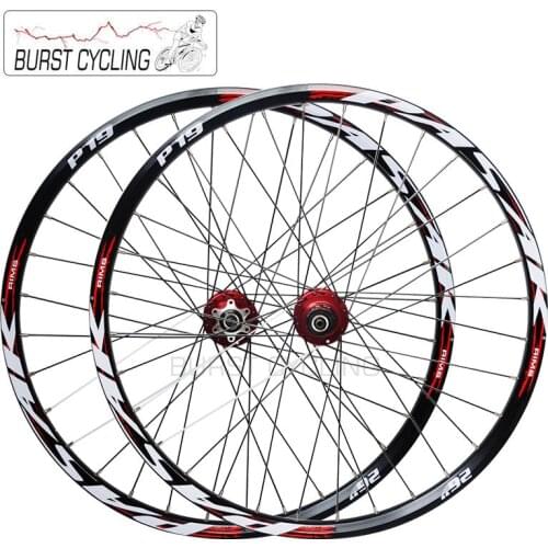 2PCS Mountain Bike Wheel Set 26/27.5/29ER 32H Aluminium Alloy Rim Quick Release MTB Accessories Compatible Disc Brake