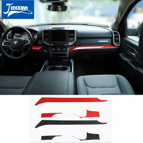 JIDIXIAN Car Dashboard Center Console Under Decoration Cover Stickers for Dodge RAM 2018 2019 2020 2021 Interior Accessories