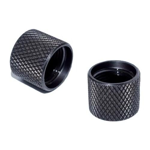 Barrel End M13.5 x 1 Left Hand Barrel thread protector. 9MM Black Made US Glock H&K Beretta