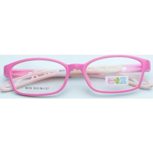 Glasses Frame Childrens Square Tr Silicone Myopia Frame New Men and Women Adjustable Leg Childrens Glasses