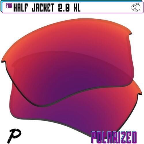 EZReplace Polarized Replacement Lenses for - Oakley Half Jacket 2.0 XL Sunglasses - Midnight P