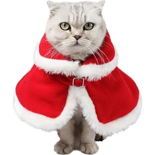 Legendog Christmas Cat Costume Pet Cape Dog Holiday Costume Pet Clothes Cute Cat Cloak Kitten Puppy Festival Pet Accessories