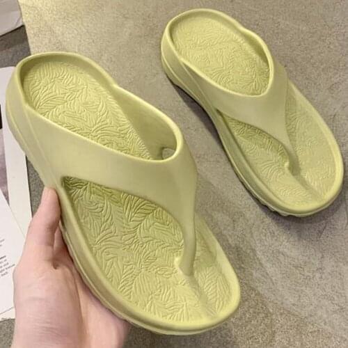 Ladies Platform Wedges Beach Flip-Flop Thong Sandals Summer Shoes Soft Bathroom Slippers Outdoor Indoor Shoes Women qq439