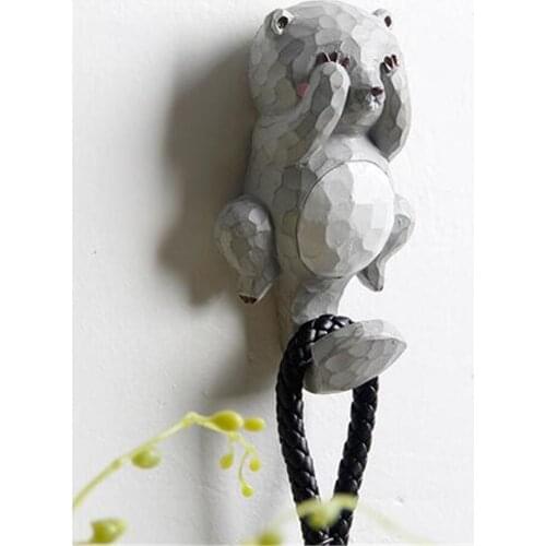 Cute Resin Wall Hooks Cartoon Animals Door Hat/Clothing Hanger Hook Kids Room Creative Wall Hook Home Decor Gifts