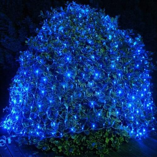 1.5*1.5M 3*2M 4x6M 8*10M Led Net Mesh String Light AC220V Window Curtain Christmas Fairy Garland Wedding Party Holiday Lights