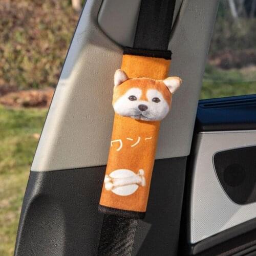 Universal Shoulder Pad Rubber Band Fastener Tape Design PP Cotton Car Seat Belt Covers Shoulder Car Styling Accessories Interior