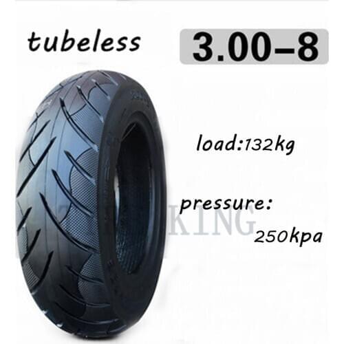3.00-8 Vacuum Tyre 2.75-8 Tubeless ThickeningTire for Electric Scooters Warehouse Vehicles Mini Motorcycle Scooter Accessory