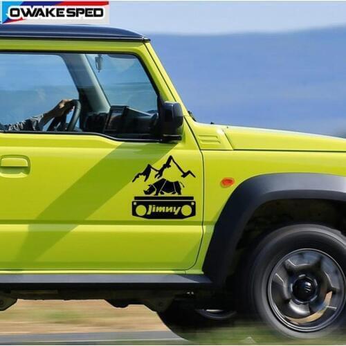 1pcs 25cm Sticker For Suzuki Jimny Car Window Glass Decor Vinyl Decal Auto Body Door Side Stickers Waterproof Reflective Decal