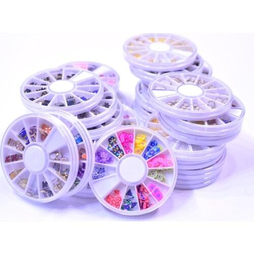 WUF Mixed Color Chameleon Stone Nail Rhinestone Small Irregular Beads Manicure 3D Nail Art Decoration In Wheel Accessories