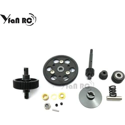 Yfan rc 1 Set For RC crawler car 1/10 axial gearbox Wraith SCX10 Steel Unit Set Parts Gearbox Straight Gear transmission gearbox