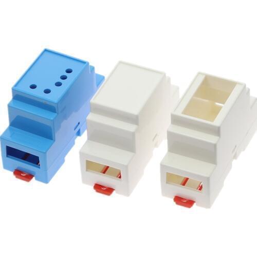 1PCS Plastic Electronics Box Project Case DIN Rail PLC Junction Box 88x37x59mm 35-Rail Mounting Instrument Housing