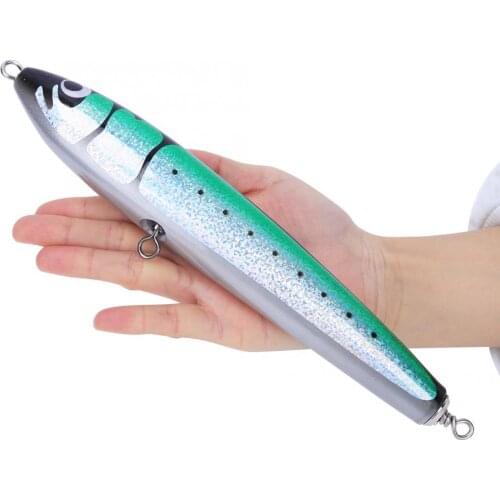 1 Pcs Fishing Lure Wooden Artificial Bait Simulation Tuna Sequin Hard Lure Stainless Steel Colorful Swimbait Fishing Tackle