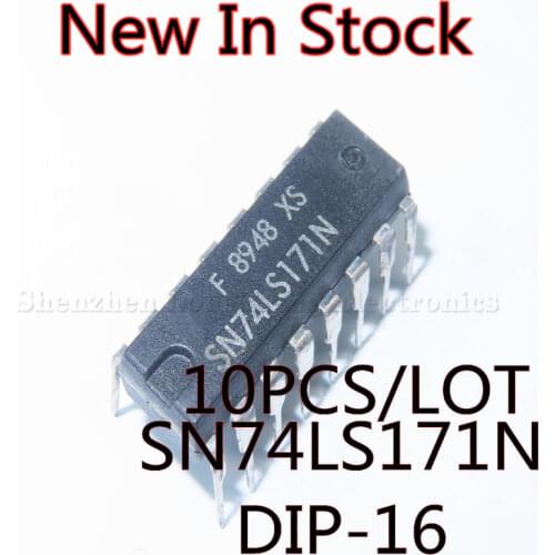 10PCS/LOT NEW 74LS171 SN74LS171N DIP-16 Trigger Integrated Block Chip