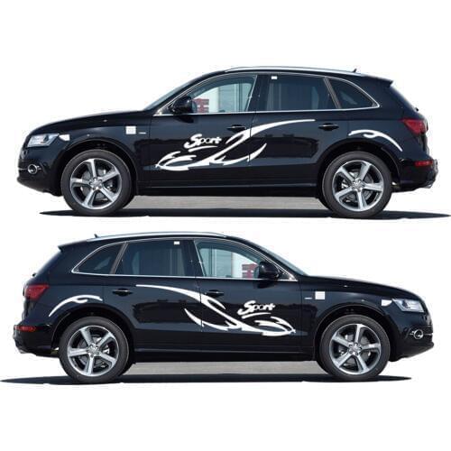 For Audi Q5 Car Styling Accessories Waterproof Car Whole Body Sticker Sedan Vehicle Sticker 2Pcs