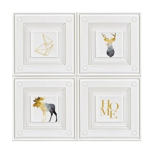 3D Stereo Wallpaper Self-adhesive Nordic Style Living Room TV Background Wallpaper Decoration Bedroom Wallpaper