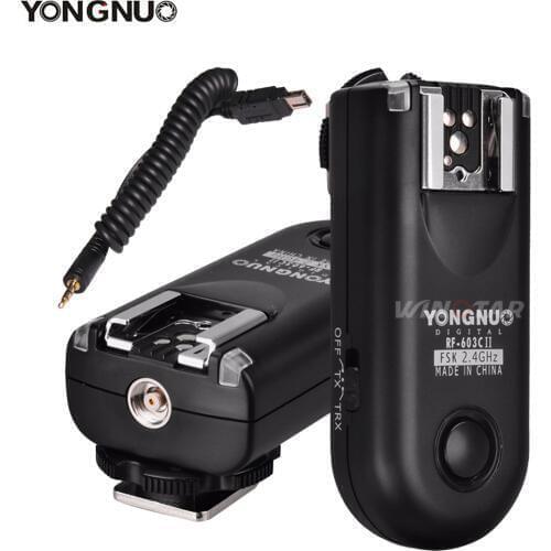 YONGNUO RF-603 II N3 Radio Wireless Remote Flash Trigger for Nikon D7500 D7200 D7100 D7000 D5600 D5500 D5300 D5200 D5100 Z7 Z6
