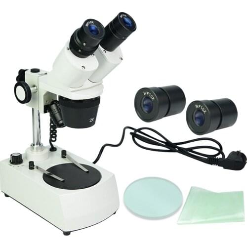 20X-40X Binocular Stereo Microscope PCB Soldering Repairing Tool Industrial microscope with LED light for Repair Phone Clock