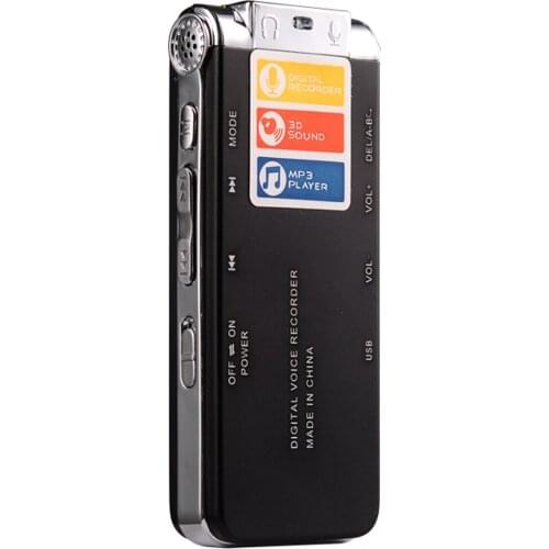 8GB 16GB Digital Voice Recorder MP3 Voice Activated Audio Player with USB Port Dictaphone Digital Recorder with built-in speaker