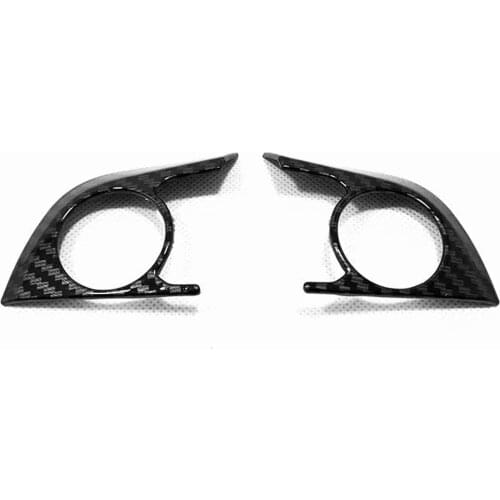 For Toyota Corolla Cross 2020 2021 ABS Carbon Fiber Car Steering Whell Cover Frame Trim Car Styling Accessories