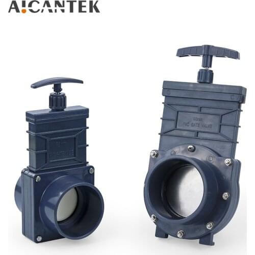 DN40 RV Knife Water Gate Valve Durable Flow Van Sewer Hose Plastic 40/50/63/75/90/110mm Exterior Caravan Drain Camper Trailer